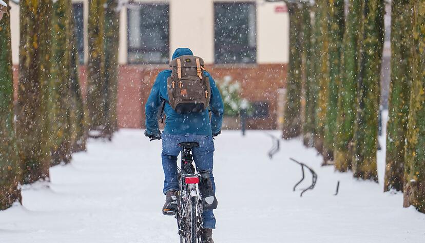 Fahrradfahrer mussten aufpassen. Fahrradfahrer mussten aufpassen.