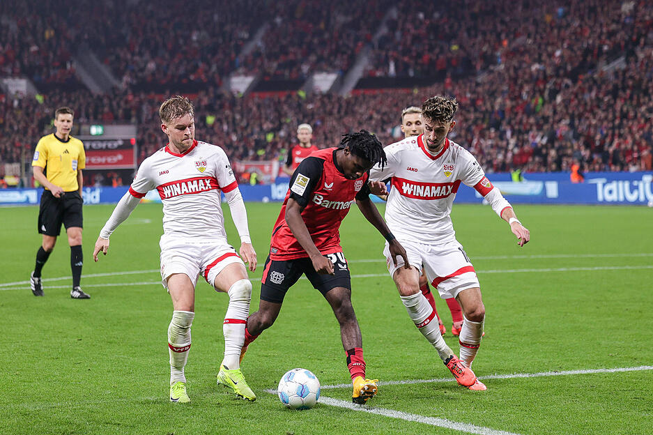 Der Druck von Bayer 04 Leverkusen hörte gegen den VfB Stuttgart nicht auf.