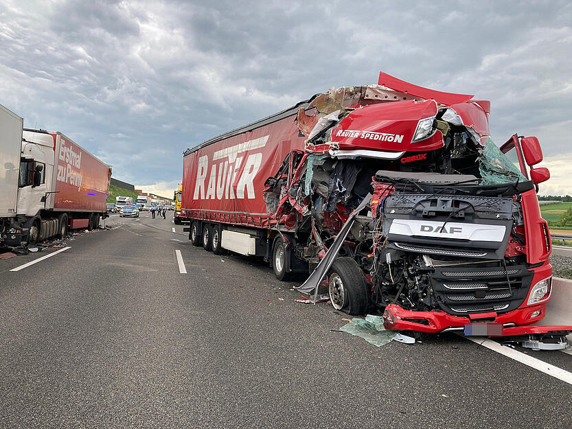 A6-Unfall bei Kirchhausen