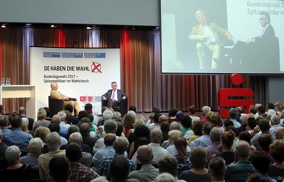 Stimme-Wahlcheck mit Thomas de Maizière | 29.8. Stimme-Wahlcheck mit Thomas de Maizière | 29.8.