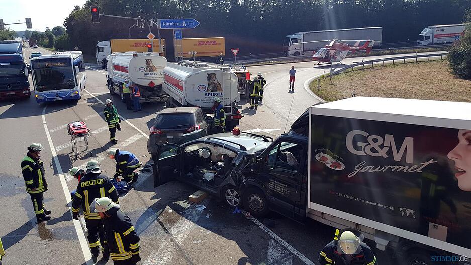 Unfall auf der B19 bei Kupferzell