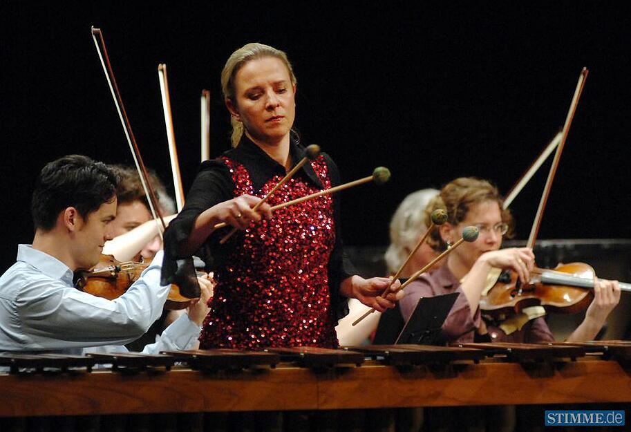 2008: Heilbronn ist Musikstatt. In der Reihe "Redblue meets W&uuml;rttembergisches Kammerorchester Heilbronn" ist Marimbaspielerin Katharzyna Mycka zu Gast.