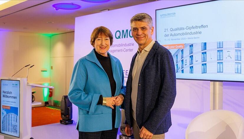 VDA-Chefin Hildegard M&uuml;ller und Andreas Krepp, der neue Qualit&auml;tschef des VW-Konzerns. Seine Karriere startete einst bei Audi.