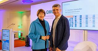 VDA-Chefin Hildegard M&uuml;ller und Andreas Krepp, der neue Qualit&auml;tschef des VW-Konzerns. Seine Karriere startete einst bei Audi.