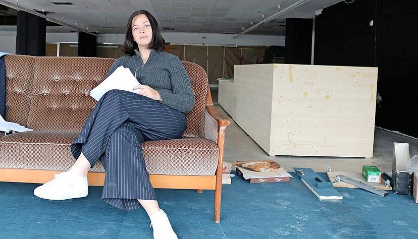 Noch ist im Wollhaus nicht viel zu sehen. Für den final eingerichteten Parcour verspricht Projektleiterin Aleksandra Kirpenko einen Wow-Effekt. Noch ist im Wollhaus nicht viel zu sehen. Für den final eingerichteten Parcour verspricht Projektleiterin Aleksandra Kirpenko einen Wow-Effekt.