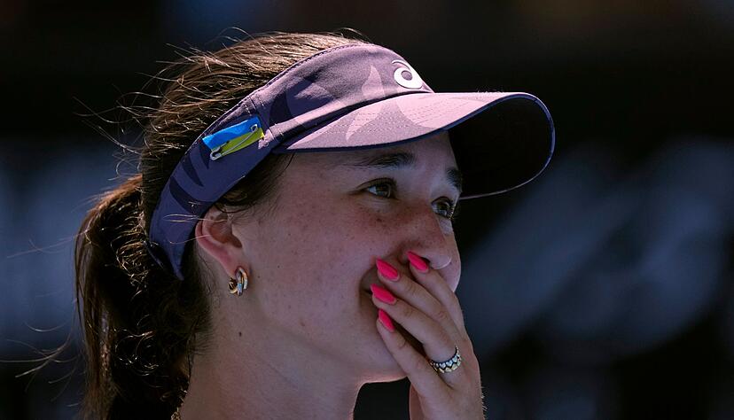 Kann ihren historischen Erfolg bei den Australian Open kaum fassen: Eva Lys. Kann ihren historischen Erfolg bei den Australian Open kaum fassen: Eva Lys.