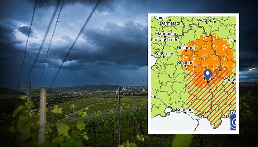 Die Wetterlage in Baden-Württemberg spitzt sich zu. Die Wetterlage in Baden-Württemberg spitzt sich zu.