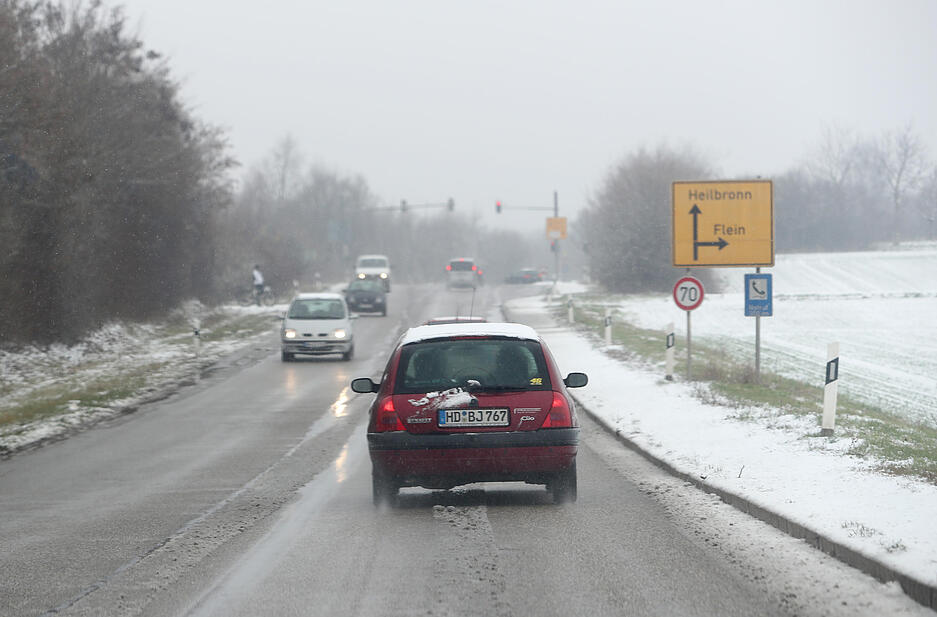 Erster Schneefall zum dritten Advent