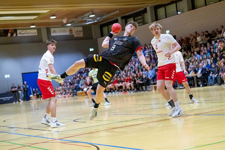 Handball-U20-L&auml;nderspiel Deutschland gegen die Schweiz in Gro&szlig;bottwar
