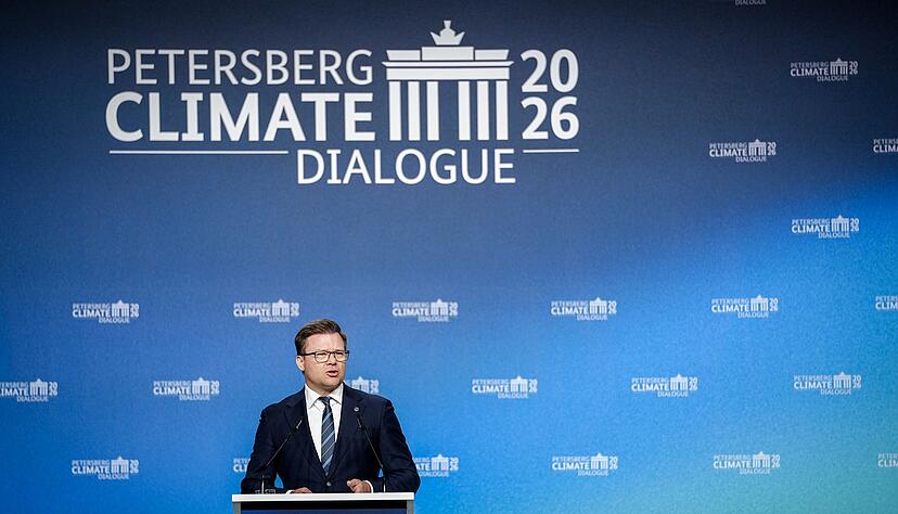 Umweltminister Carsten Schneider hat den Klimadialog er&ouml;ffnet.