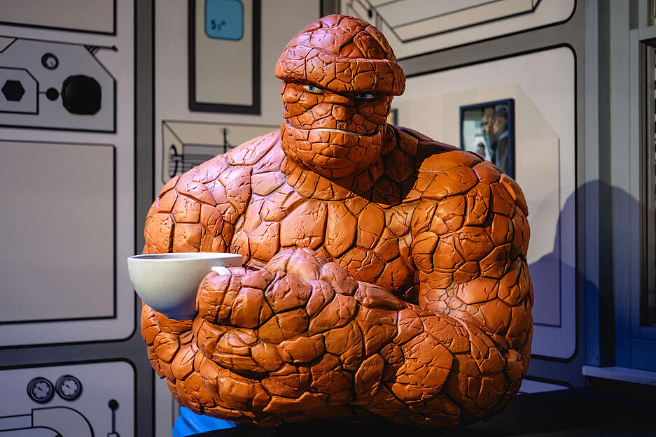 Titel: „Marvel: Die Ausstellung – Universe of Super Heroes“.