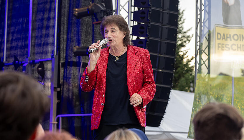 "Olaf der Flipper" beim "Dahoim Feschd" 2025 in Brackenheim.