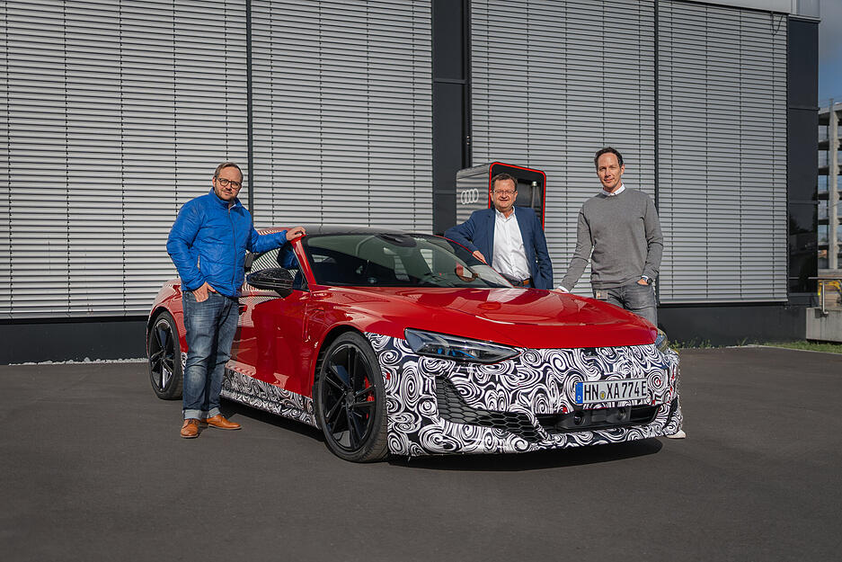 Exklusive Fahrt mit dem geheimen Prototypen: Der Audi RS E-Tron GT aus Heilbronn Exklusive Fahrt mit dem geheimen Prototypen: Der Audi RS E-Tron GT aus Heilbronn
