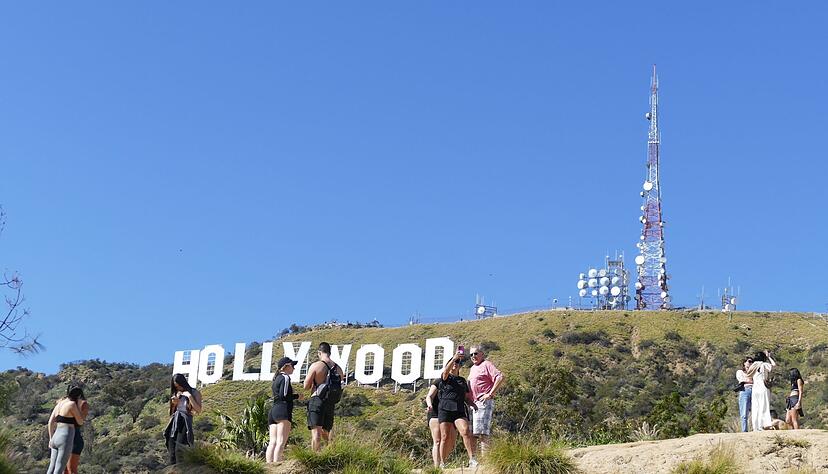 Der Schriftzug ist ein Wahrzeichen von Hollywood. (Archivbild)