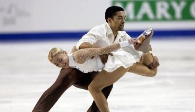 Aliona Savchenko (l) und Robin Szolkowy erhielten f&uuml;r ihre K&uuml;r in Talinn 137,60 Punkte.
