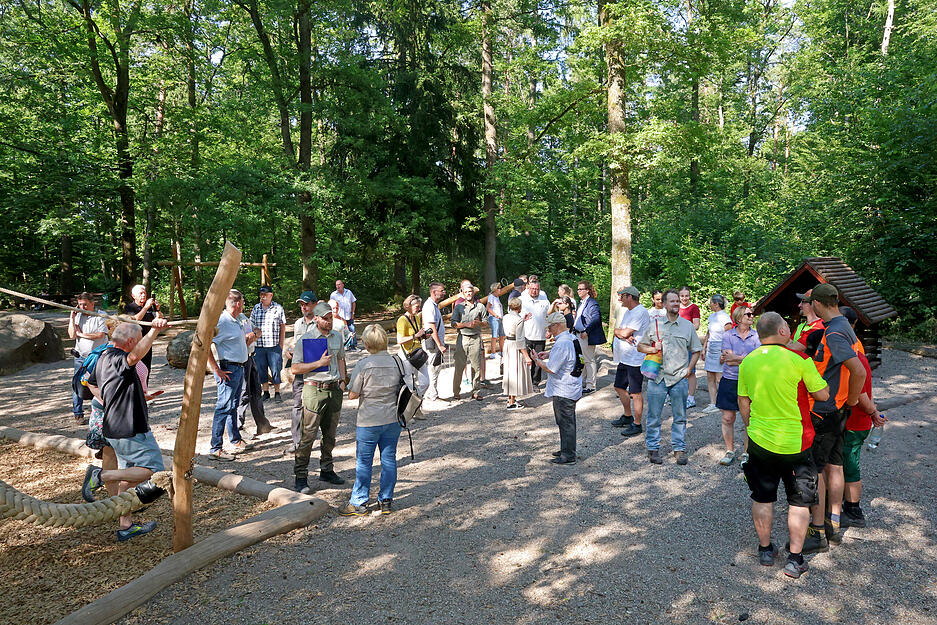 Waldspielpl&auml;tze wie jener westlich der Waldheide werden regelm&auml;&szlig;ig erneuert und gut angenommen.