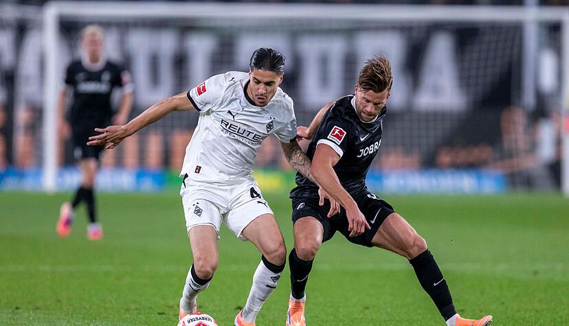 Gladbach und Freiburg lieferten sich packende Zweik&auml;mpfe.