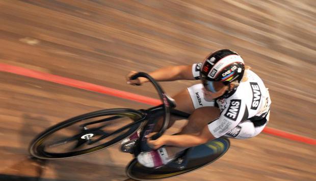 Kristina Vogel siegt bei den Deutschen Meisterschaft auf der Bahn. Foto: Oliver Mehlis