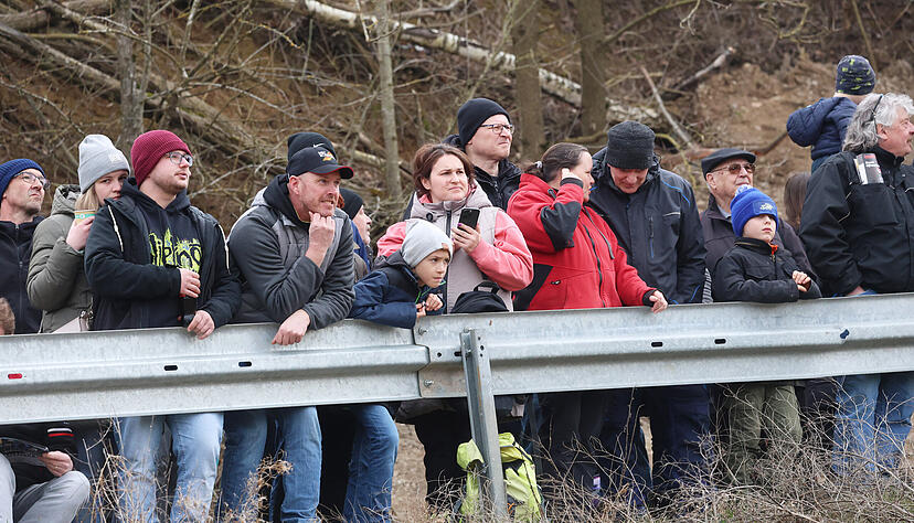 Rund 4500 Zuschauer besuchten am Sonntag das Winter-Motocrossrennen in Frankenbach.