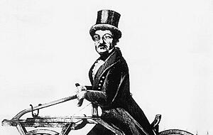 1817:  Laufrad, erfunden von  Karl Drais