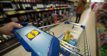 Einkaufswagen in einer Lidl-Filiale. Foto: dpa