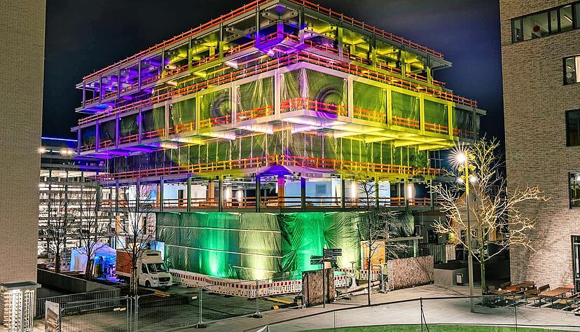 In Heilbronn sorgen die Campus Founders (im Bild der Rohbau f&uuml;r das neue Geb&auml;ude auf dem Bildungscampus) daf&uuml;r, dass sich mehr Start-ups gr&uuml;nden.