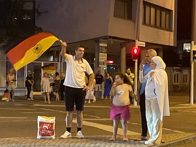 Der Sieg gegen Dänemark wurde kräftig gefeiert. Deutschland steht im Viertelfinale.