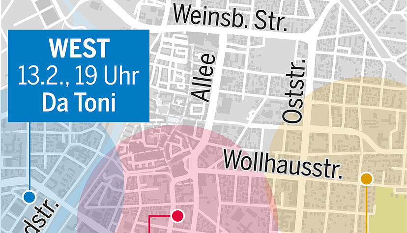 In diesen Lokalen finden die Veranstaltungen statt (zum Vergr&ouml;&szlig;ern auf Bild klicken).