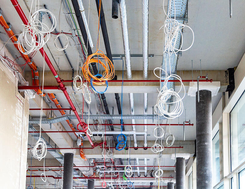 Baustellen-Besichtigung der Josef-Schwarz-Schule im Neckarbogen