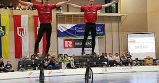 Das Elite-Duo Jonas Mächtig (links) und Simon Riedinger vom RKV Ilsfeld zeigt beim German Masters in Bruckmühl sein Potenzial und gewinnt.