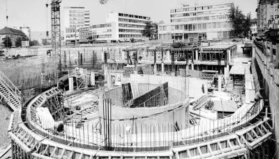 Großbaustelle Wollhaus: Das 70 Millionen Mark teure Center sollte den Einzelhandelsstandort Heilbronn stärken. In den 70er Jahren wurde bereits eine ähnliche Diskussion geführt wie heute beim ECE-Projekt. (Archivfoto: Eisenmenger) Großbaustelle Wollhaus: Das 70 Millionen Mark teure Center sollte den Einzelhandelsstandort Heilbronn stärken. In den 70er Jahren wurde bereits eine ähnliche Diskussion geführt wie heute beim ECE-Projekt. (Archivfoto: Eisenmenger)