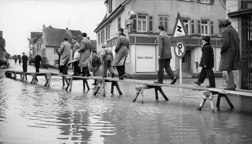 In Bad Friedrichshall-Kochendorf wurde ein Steg gebaut.
Foto: Archiv