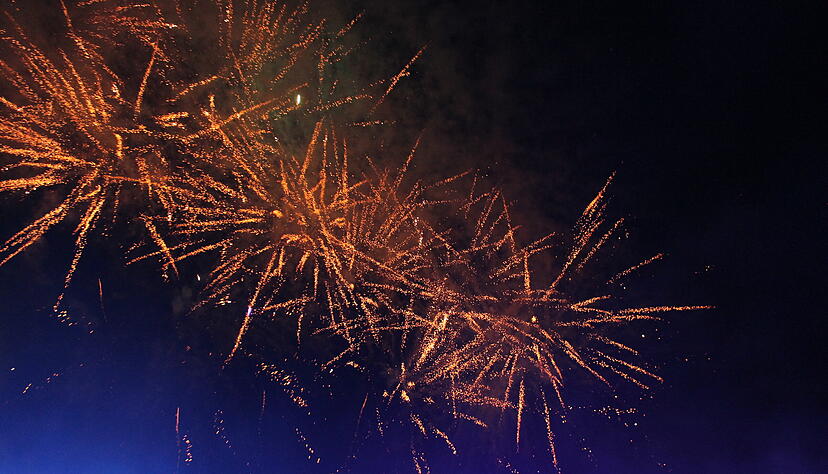 Das "Dahoim Feschd" endet in Brackenheim mit einem Feuerwerk.