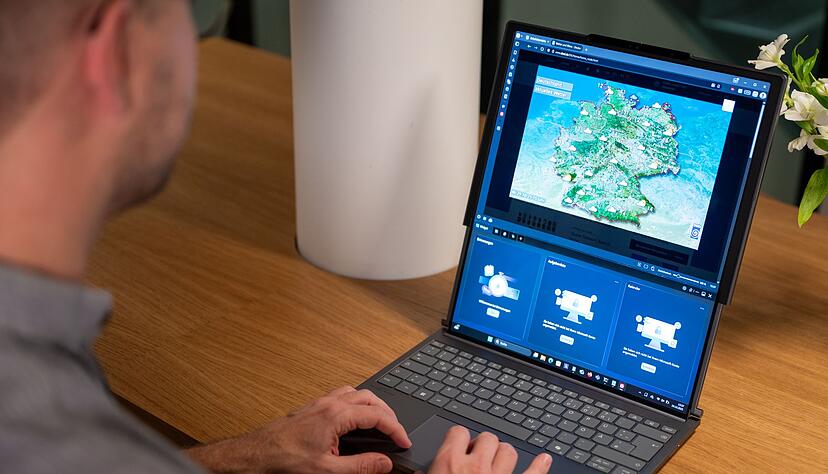 Mehr Platz: Unten k&ouml;nnte man sich ein paar Widgets parken - oder das E-Mail-Programm.