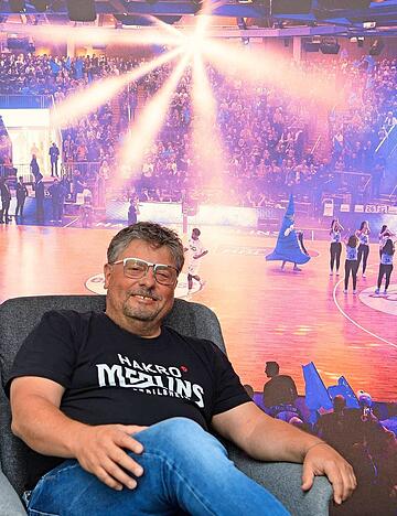 Martin Romig, Gesch&auml;ftsf&uuml;hrer der Hakro Merlins Crailsheim betrachtet den Basketball-Zweitligsten wie ein kleines Unternehmen. Es brauche Ideen und Kreativit&auml;t, um einen Club nach vorne zu bringen.