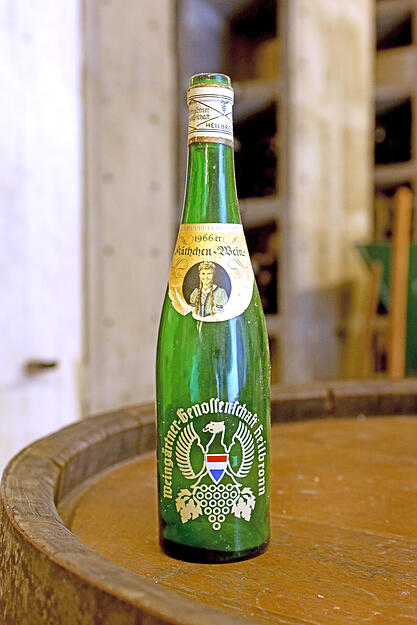 Blick in den Wein-Schatzkeller der WG Heilbronn