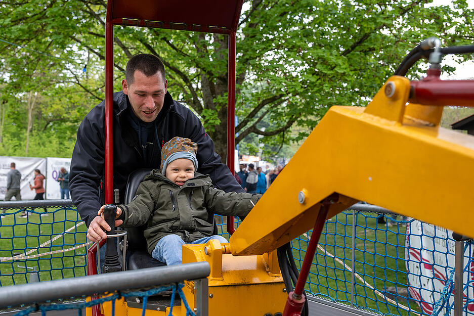 Auch Kinder haben am Breitenauer See Spa&szlig;.