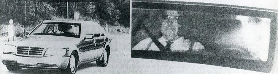 Ex-Bundeskanzler Helmut Kohl (CDU) wurde am 09.10.1996 auf einer Straße im Saarland von einer Radaranlage der Polizei fotografiert, als er mit 33 Kilometern pro Stunde zu viel unterwegs war Ex-Bundeskanzler Helmut Kohl (CDU) wurde am 09.10.1996 auf einer Straße im Saarland von einer Radaranlage der Polizei fotografiert, als er mit 33 Kilometern pro Stunde zu viel unterwegs war