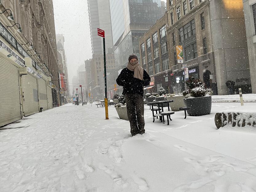 Die Heilbronner müssen länger in New York bleiben: „Wir nehmen es mit Humor“, erklärt Hannah Wolff gegenüber der Heilbronner Stimme. Die Heilbronner müssen länger in New York bleiben: „Wir nehmen es mit Humor“, erklärt Hannah Wolff gegenüber der Heilbronner Stimme.