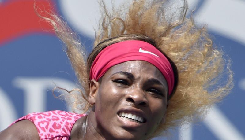 Serena Williams steht im Viertelfinale der US Open. Foto: Justin Lane