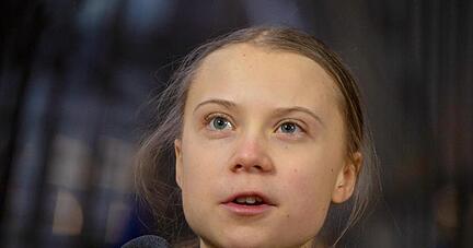 Klimaaktivistin Greta Thunberg 2020 in Brüssel. Klimaaktivistin Greta Thunberg 2020 in Brüssel.