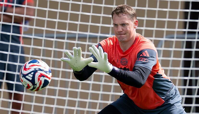 «Wir werden bereit sein.» Bayern-Kapitän Manuel Neuer beim Training. «Wir werden bereit sein.» Bayern-Kapitän Manuel Neuer beim Training.