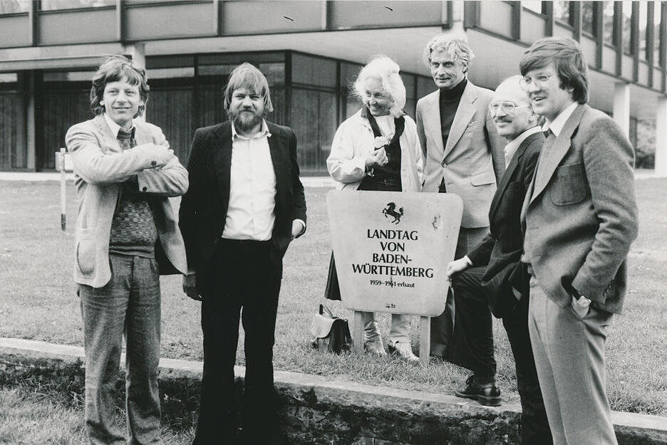 1980 ist er Mitgründer der Grünen ... Foto: dpa