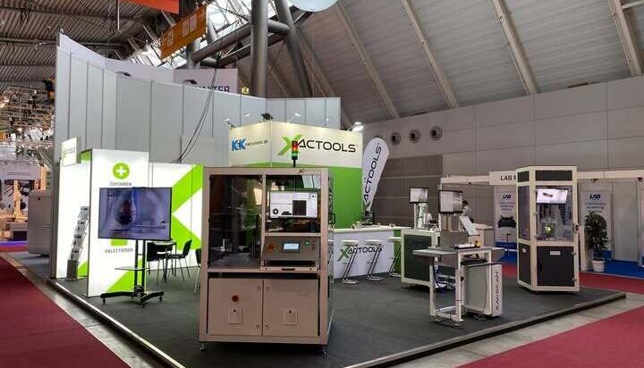 Der Stand von Xactools auf der Messe Control im Jahr 2023. (Foto: Xactools) Der Stand von Xactools auf der Messe Control im Jahr 2023. (Foto: Xactools)