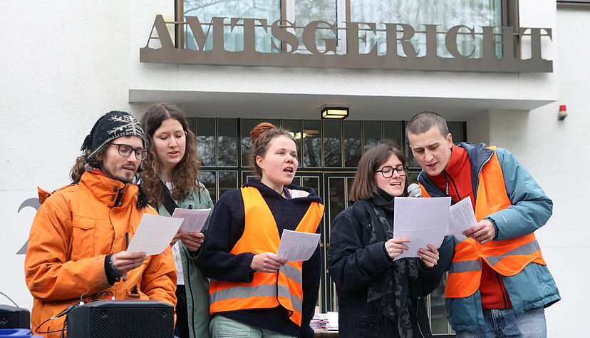 Prozess gegen Klimaaktivisten am Amtsgericht Heilbronn