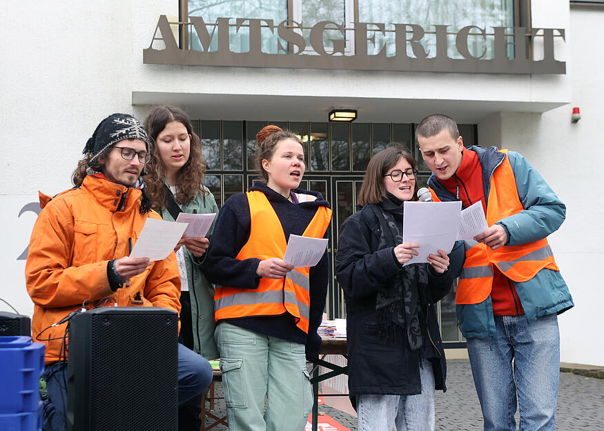 Prozess gegen Klimaaktivisten am Amtsgericht Heilbronn