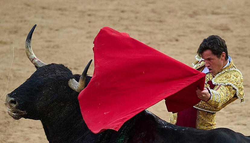 Die Stierl&auml;ufe finden in Pamplona morgens, die K&auml;mpfe abends statt.