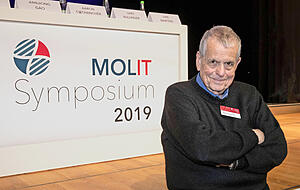 Aaron Ciechanover, Chemie-Nobelpreisträger von 2004, und bescheidener Star des Symposiums. Aaron Ciechanover, Chemie-Nobelpreisträger von 2004, und bescheidener Star des Symposiums.