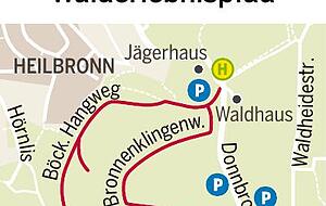 Der Erlebnispfad ist vier Kilometer lang und z&auml;hlt 24 Stationen.
Foto: HST/Grafik