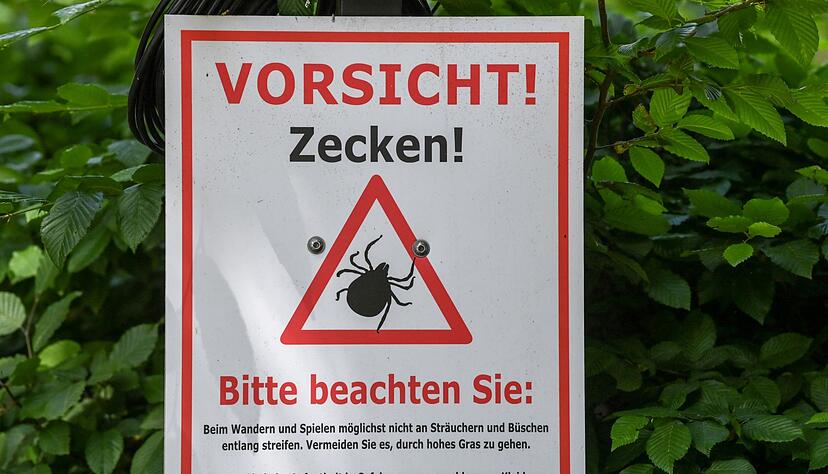 Warnschild im Biosphärenreservat Schorfheide-Chorin.